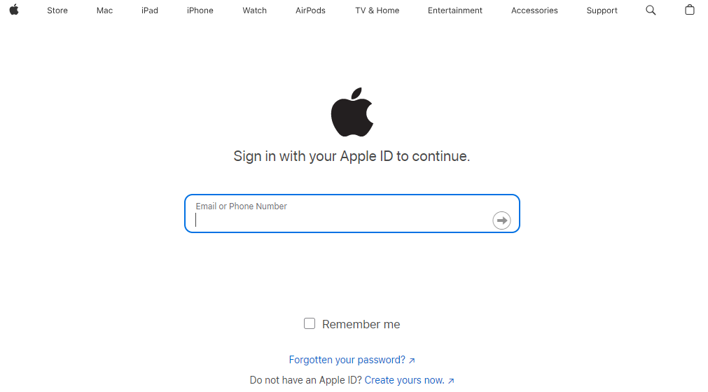 Apple ID Prompt
