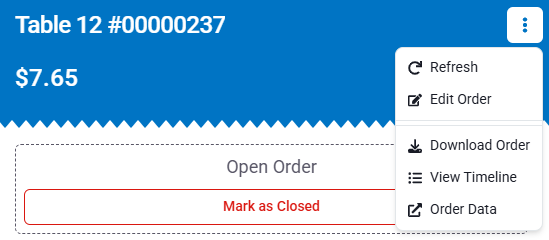 All Orders Options