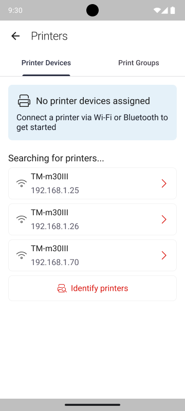 Searching for Printers